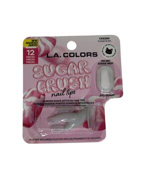 L.A. Colors Sugar Crush Almond Nail Tips 12pc Press On Nails